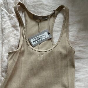 Kith Sand Ribbed Midi Dress